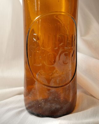 Garrafa Castanha Gravada Super Bock Estilo Vintage