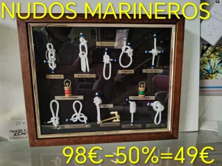 Cuadro Nudos Marineros Madera 33x40