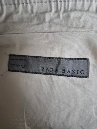 Gabardina corta Zara beige Talla L