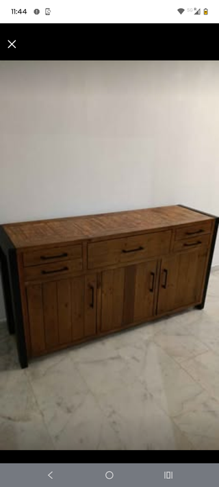 Aparador Madera Reclamada y Metal