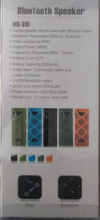 Spadar Speaker Bluetooth 4.0 NFC Impermeabile