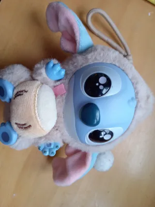 Peluche labubu Stitch con capucha