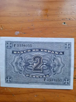 Billete 2 Pesetas Banco de España 1938
