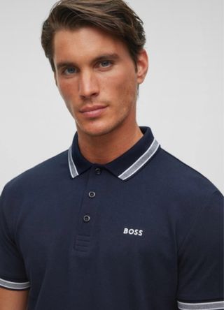 Camisa Polo BOSS Negra