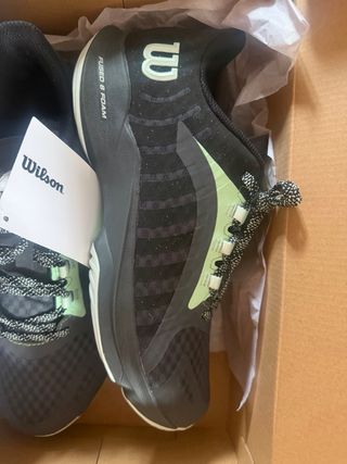 Zapatillas Wilson Huracan pro Negro/Verde.