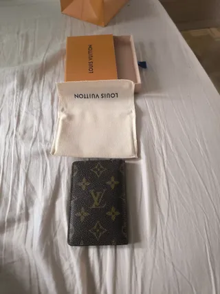 Portacartellini Louis Vuitton Monogram Marrone