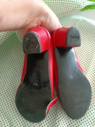 Tacones Flamenca Rojos Talla 28