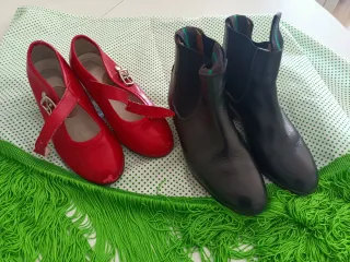 Tacones Flamenca Rojos Talla 28