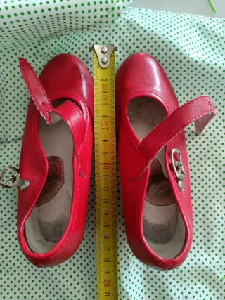 Tacones Flamenca Rojos Talla 28