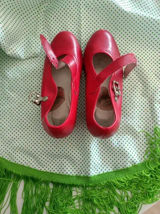 Tacones Flamenca Rojos Talla 28