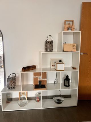 Mueble Blanco Escalera Salón