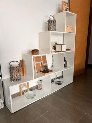 Mueble Blanco Escalera Salón