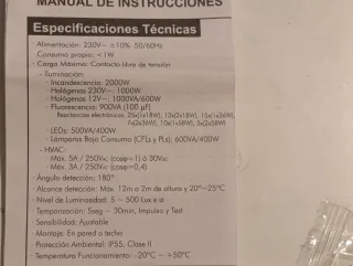 Sensor Movimiento DINUY BRA 000 Blanco