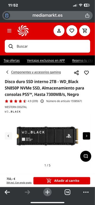 SSD WD_Black SN850P NVMe 2TB