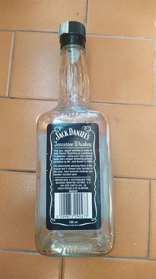 Botella Jack Daniel's Old No.7 vacía