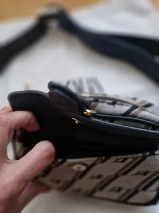 Riñonera Zara Beige y Marrón