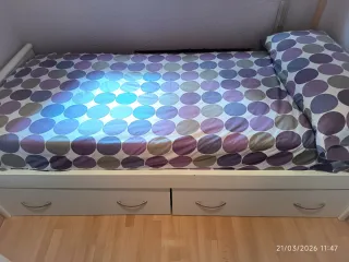 Cama nido 80x190 con cajones + colchón |