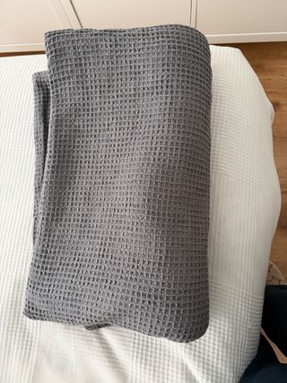 Colcha/Funda Gris Waffle