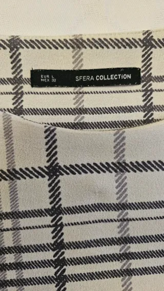 Top de mujer a cuadros