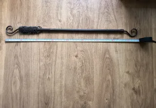 Barra cortina cobre y dorada con anillas incluidas