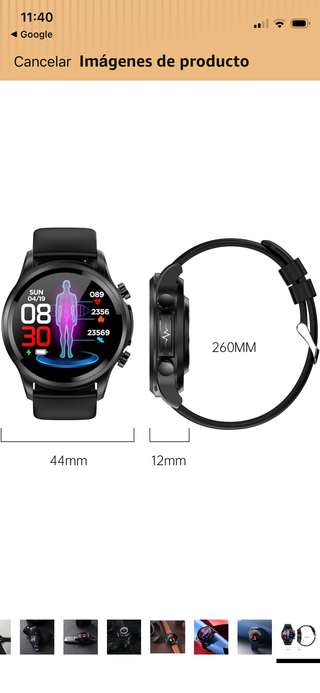 Smartwatch Kardena Care Control 2 Negro/Azul