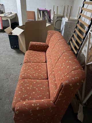 Sofá de 3 plazas tela estampado