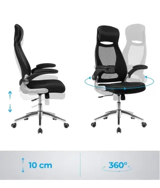 Silla de Oficina SONGMICS Negra