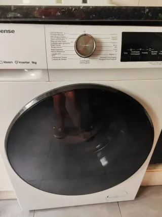Lavadora Carga Frontal 9kg Steam Inverter