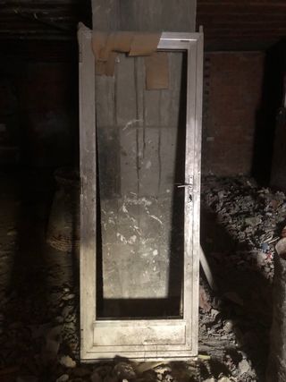 7 Puertas balconera aluminio gris lote preguntar