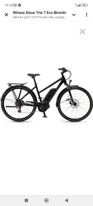 Bicicleta Eléctrica Winora Sinus Tria 7 tallaM