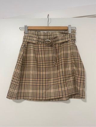 Falda Bershka cuadros