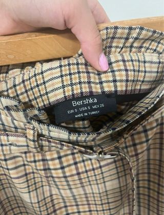 Falda Bershka cuadros