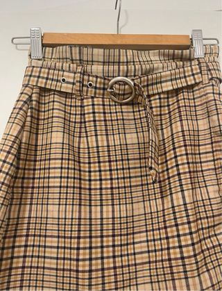 Falda Bershka cuadros