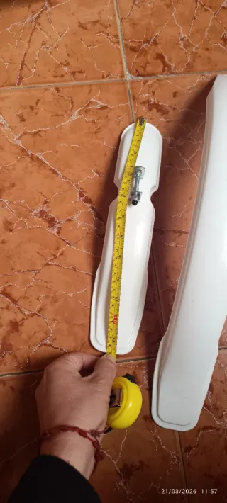 Guardabarros bicicleta blancos