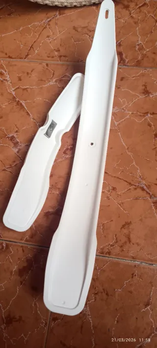 Guardabarros bicicleta blancos