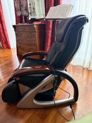 Sillón Masaje Negro Piel