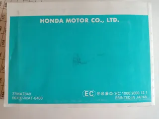 Manual Honda CBR1100XX
