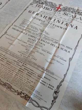 Locandina del Teatro alla Scala 1965 Gershwiniana