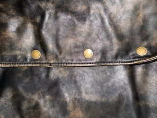 Chaqueta de cuero Dolce & Gabbana con cuello de pe