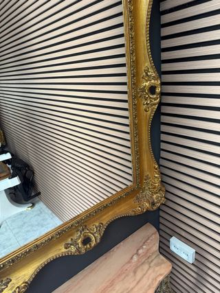 Espejo Estilo Luis XVII en Pan de Oro