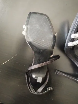 Sandalias Mango Tacon Brillantes