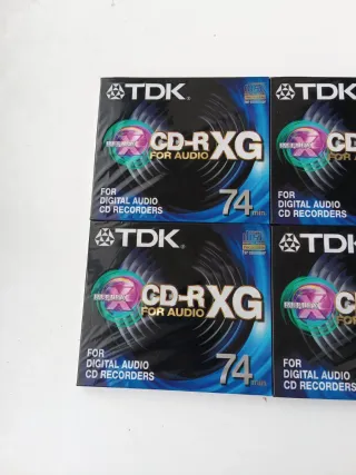 Pack 4 CD-R Audio TDK 74 min
