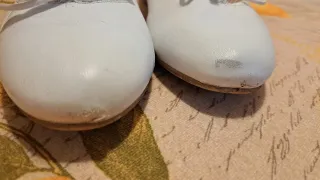 Zapatos planos blancos. Usados. 38