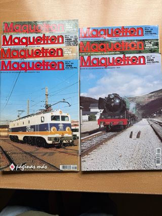 Lote 7 revistas MAQUETREN Trenes a escal