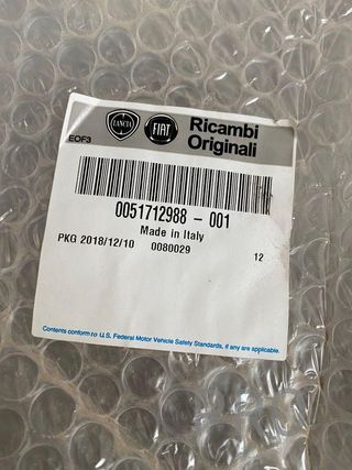 Aleta Fiat idea 51712988 nuevo