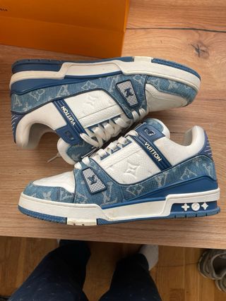 Louis Vuitton Trainer Azul y Blanco
