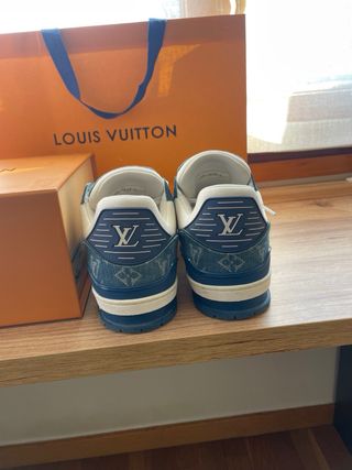 Louis Vuitton Trainer Azul y Blanco