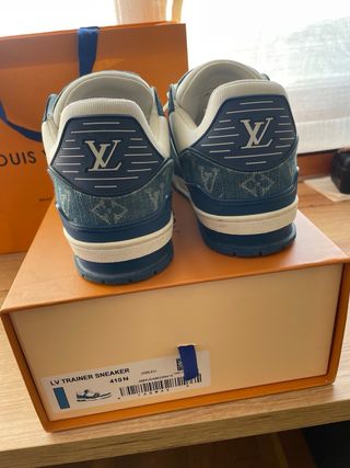 Louis Vuitton Trainer Azul y Blanco