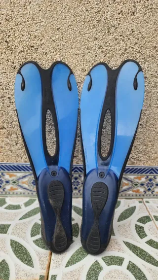 Aletas de natación Tribord azules