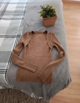 Jersey invierno elegante marrón